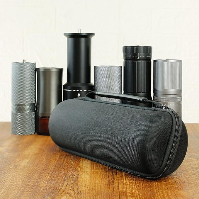 Manual Coffee Grinder Bag, Travel Coffee Machine Bag Carrying Storage Case Travel Bag for Protection for Home Outdoor Camping Black