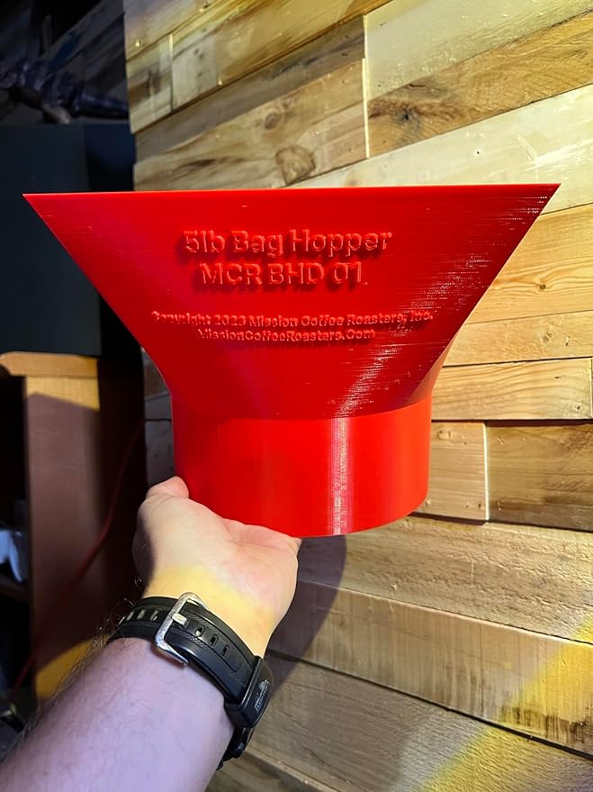 Bulk 5 pound expansion hopper compatible with Ditting 1203 and 1403 commercial coffee grinders. Funnel color is BLACK in this listing. Funnel only. Grinder not included.