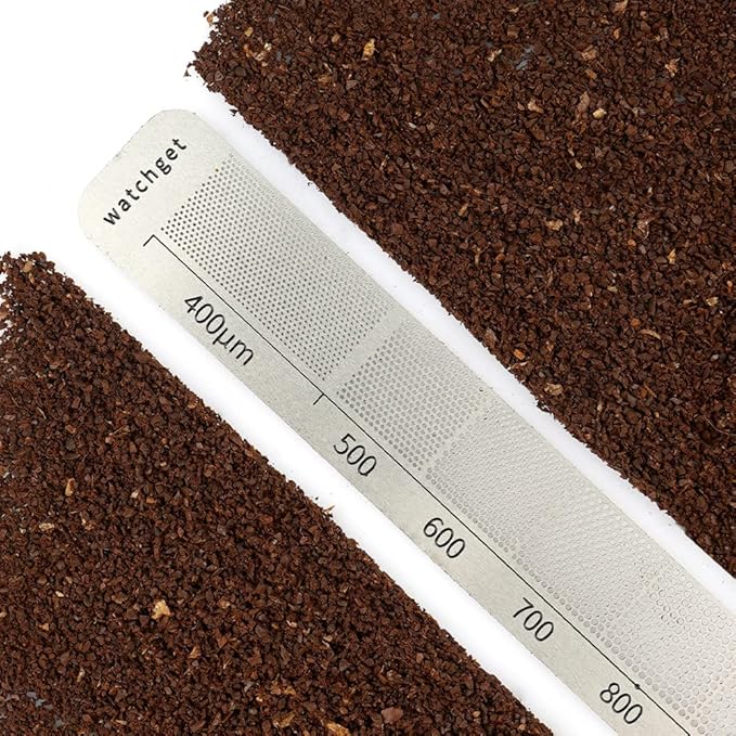 watchget Stainless Steel Precision Coffee Measuring Tool - Ruler for Grind Size, Professional Bean Grinder Accessory