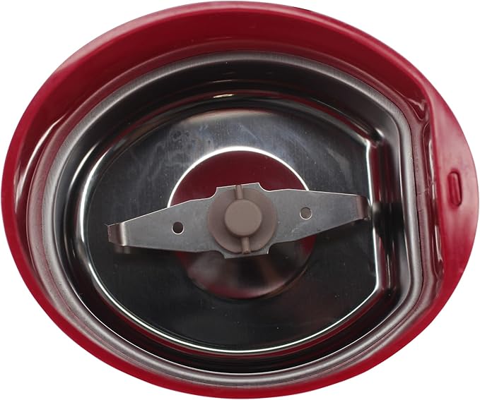 IMUSA USA 3oz Red Electric Coffee and Spice one Touch Push-Button Control Grinder