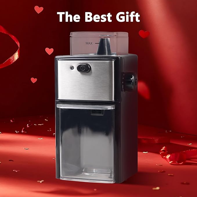 Electric Burr Coffee Grinder for Home Use, 12 Grind Settings Coffee Bean Grinder for Espresso, Drip & French Press, 200W Electric Coffee Grinder with 120g Ground Container