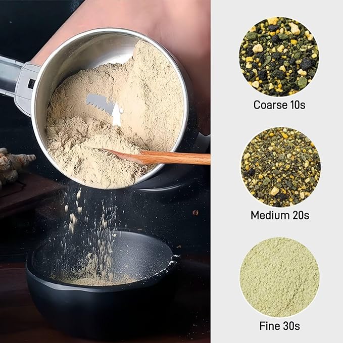 Coffee Grinder Electric, 400W Spice Grinder for Fine Powder, 14oz Large-Capacity Beans Herb Grinders with 304 Stainless Steel Blades, Grain Mills for Home Use