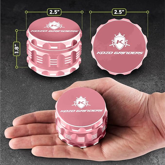 2.5 Inch Grinder Mills, Aluminum (Rose Gold)