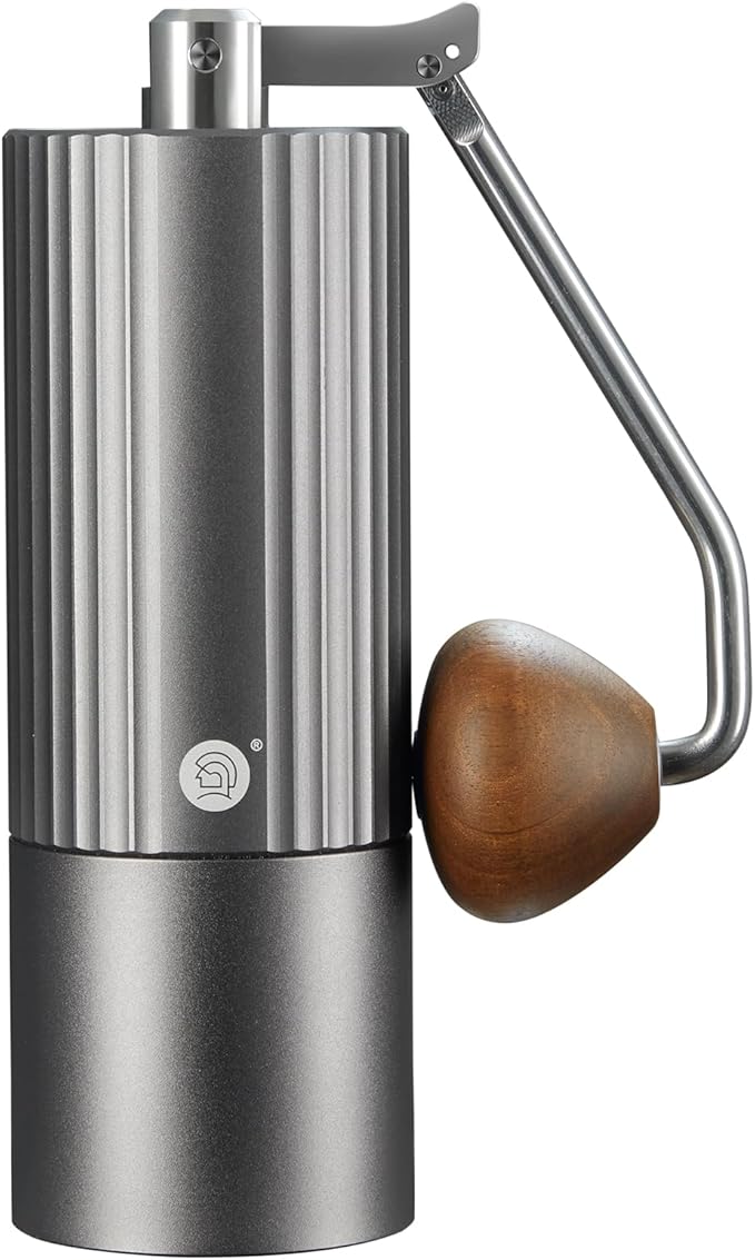 zeroHero Z3 X-FOLD Folding Hand Grinder Titanium-Coated Stainless Steel Conical Burr, 25g-30g Capacity, for Espresso, French Press & Pour Over