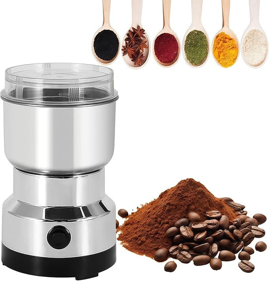 Petyoung Electric Spice Grinder, 150W Powerful One- Touch Mini Home Grinder, 300ml Grinder Smash Machine, Multi- Function for Grain Nuts Seasoning Coffee Beans Spices and More