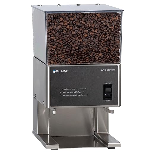 BUNN LPG Low Profile Portion Control Grinder with 1 Hopper