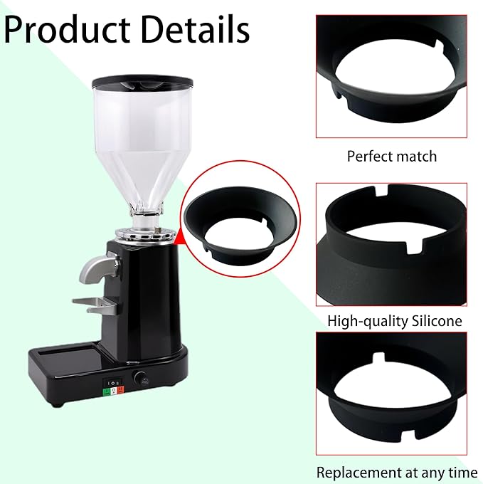 3PCS Gasket Replacement, Reliable Silicone Gasket Ring Electric Grinder, Compatible Coffee Grinder Parts