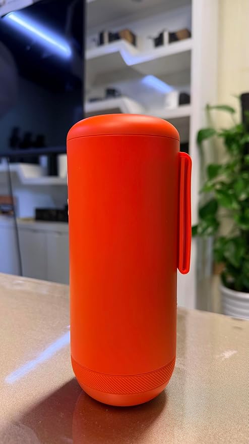 Nuttii Burr Coffee Grinder – Electric, Portable, Small, Quiet Conical Burr Coffee Bean Mill, 20 Adjustable Settings for Espresso, Pour-Over, French, Press Moka for Home Travel Use (Tangerine Orange)