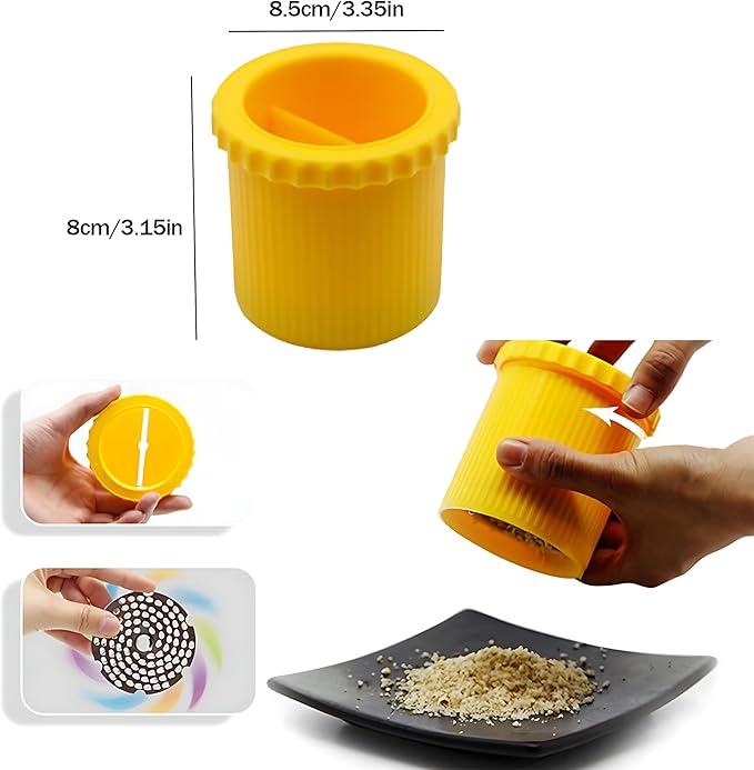 Nutmeg Grater, Multifunctional Nut Grinder Nutmeg Grinder Nuts Grinder Tool Suitable for Nutmeg Walnuts Peanuts Coffee Beans Cashews and Other Small Particles of Seasoning Nut Chopper