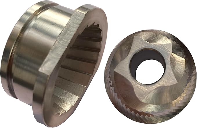 Electric Jura Coffee Grinder Conical Bur Set48mm Conical Burr W/Groove for Jura Saeco Nivona Miele AEG Espresso Machines Replacement Improvement Parts Cone Shape Millstone Coffee Grinder Burr