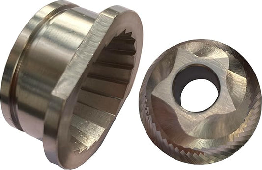 Electric Jura Coffee Grinder Conical Bur Set48mm Conical Burr W/Groove for Jura Saeco Nivona Miele AEG Espresso Machines Replacement Improvement Parts Cone Shape Millstone Coffee Grinder Burr