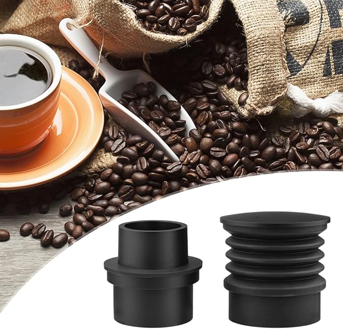 Aluminum Alloy Single Dose Hopper with Silicone Bellow Coffee Grinder Accessories Replacement for Eureka Atom Coffee Grinder