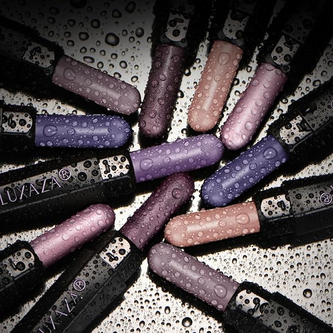 Neutral Eyeshadow Stick Makeup 6PCS Set, Purple Metallic Shimmer Matte Cream Eye Shadow Eyeliner Brightener Pencil Crayon - BLUEBERRY