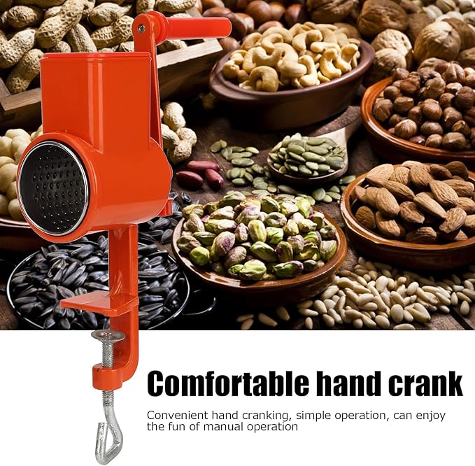 Hand Cranking Grinder, Aluminum Alloy Milling Machine Manual Coffee Grinders for Nuts Grain Corn Wheat Oats