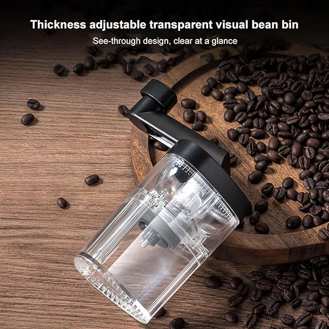 Generic Manual Burr Coffee Grinder | Espresso Grinder Burr | Highly Consistent, Easy Grip, Numeric Adjustable