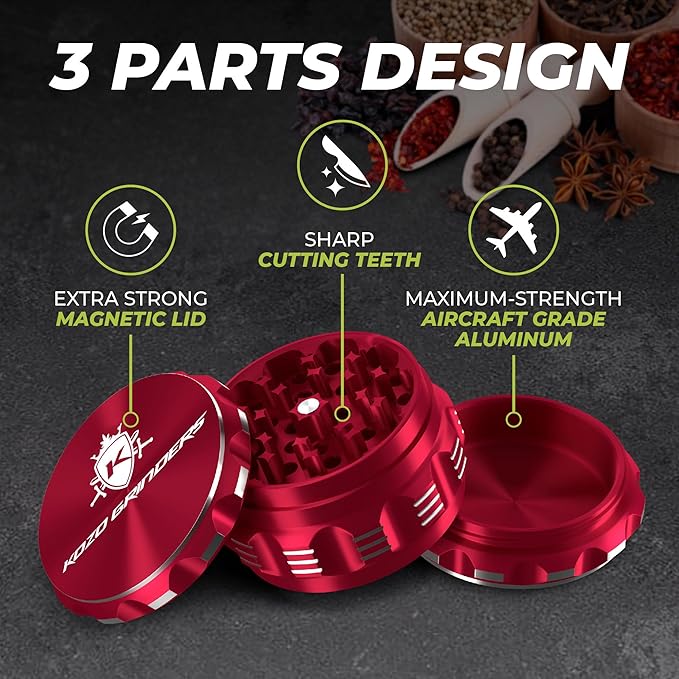2.5 Inch Grinder Mills, Aluminum