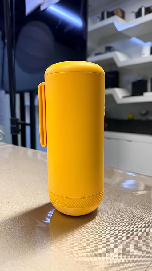 Nuttii Burr Coffee Grinder – Electric, Portable, Small, Quiet Conical Burr Coffee Bean Mill, 20 Adjustable Settings for Espresso, Pour-Over, French, Press Moka for Home Travel Use (Sunshine Yellow)