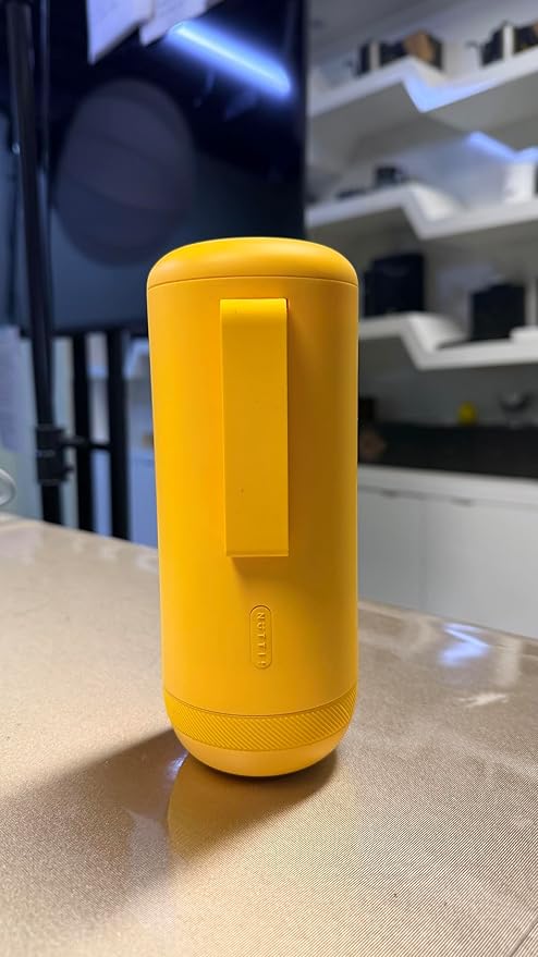 Nuttii Burr Coffee Grinder – Electric, Portable, Small, Quiet Conical Burr Coffee Bean Mill, 20 Adjustable Settings for Espresso, Pour-Over, French, Press Moka for Home Travel Use (Sunshine Yellow)