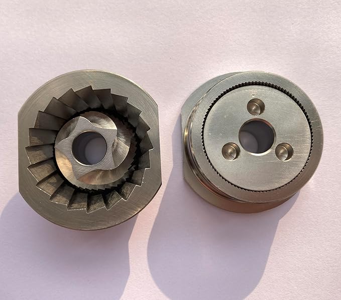 Electric Jura Coffee Grinder Conical Bur Set48mm Conical Burr W/Groove for Jura Saeco Nivona Miele AEG Espresso Machines Replacement Improvement Parts Cone Shape Millstone Coffee Grinder Burr