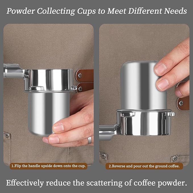 Mongdio Electric Burr Coffee Grinder, Single Dose Burr Coffee Grinder, With 60-Step Grind Settings and 2600mAh Battery, For Drip, French Press, Espresso Moka Pots, White