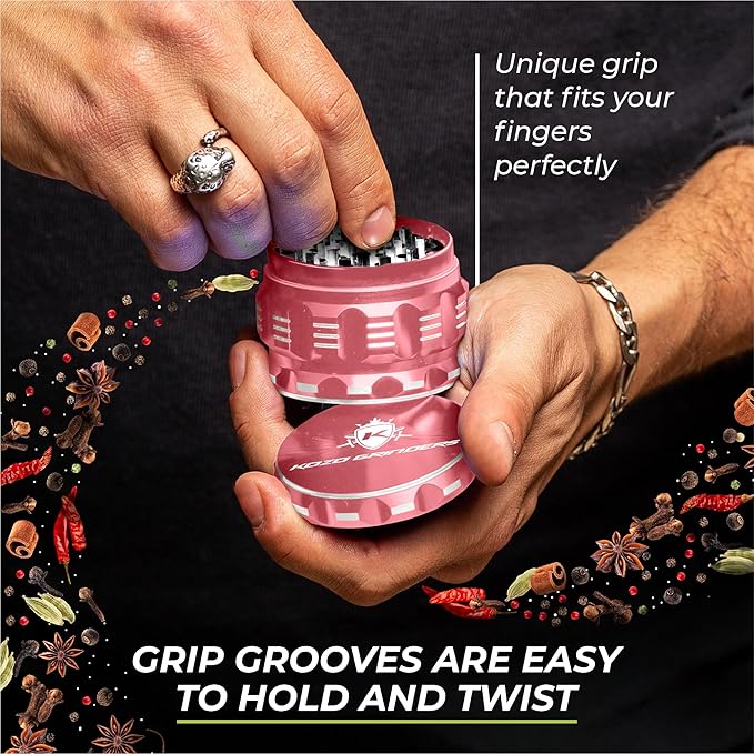 2.5 Inch Grinder Mills, Aluminum (Rose Gold)
