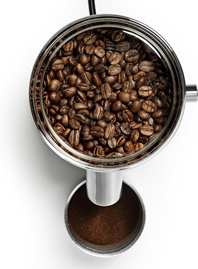 Aarke Coffee Grinder - Electric Coffee Bean Grinder, Stainless Steel, Adjustable Grind Size Dial, Large Capacity