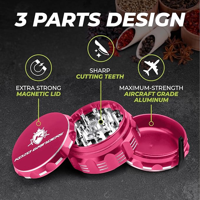 2.5 Inch Grinder Mills, Aluminum
