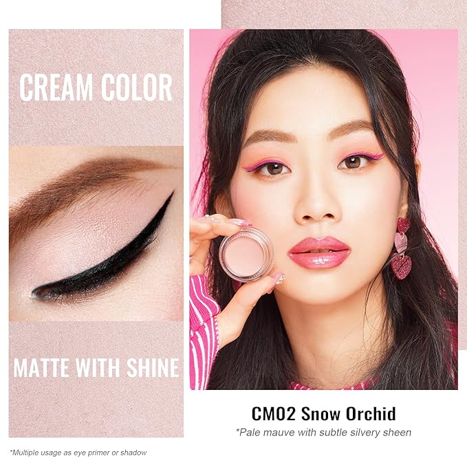 Oulac Matte Eyeshadow 3-in-1 Eyeshadow Nude Eye Primer&Eyeliner Highly Pigmented Waterproof Smudge-proof Long Lasting Wear Smooth&Blendable Formula for Natural Look,Vegan & Cruelty-Free,CM02