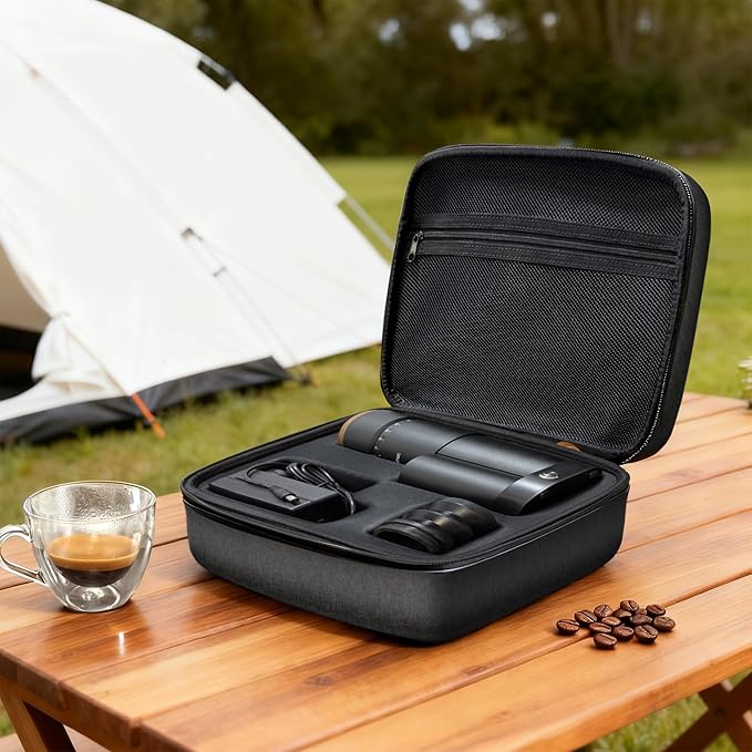 Wirsh Geimori T38 Plus Coffee Grinder Carrying Bag,Waterproof Shockproof Coffee Grinder Portable Storage Bag with Hand Hold Belt for Travelling,Office,Camping