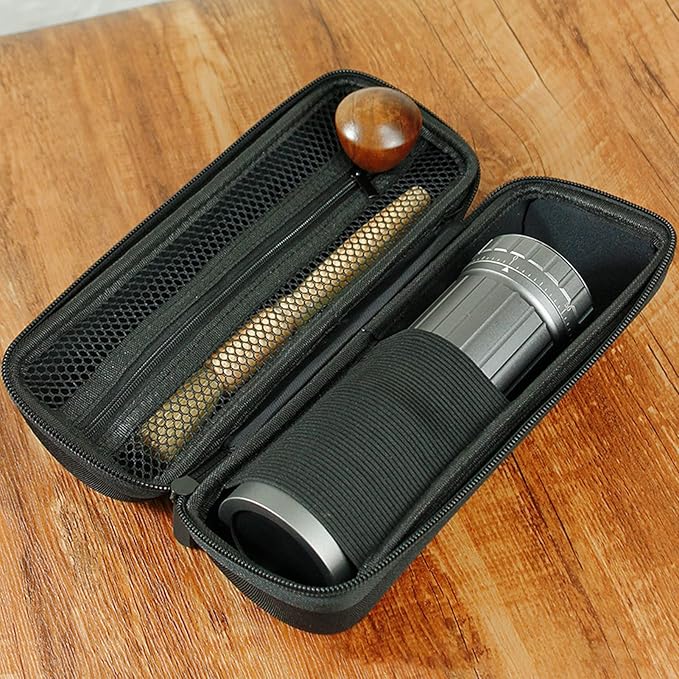 Manual Coffee Grinder Bag, Travel Coffee Machine Bag Carrying Storage Case Travel Bag for Protection for Home Outdoor Camping Black