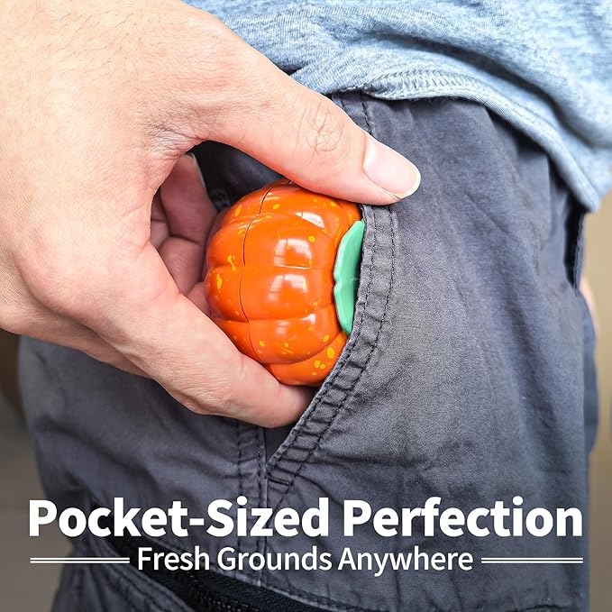 Portable Coffee Grinder - Portable Manual Brewer for Travel, Hiking & Office Use